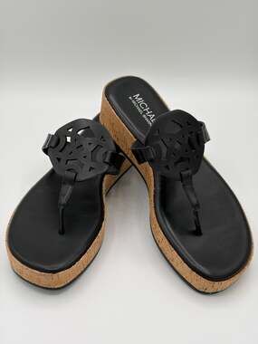 Michael by Michael Shannon Women's Presley Black Wedge Sandal